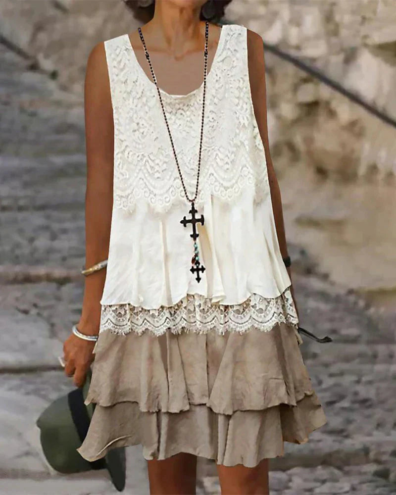 Lili - senza maniche - vestito in pizzo