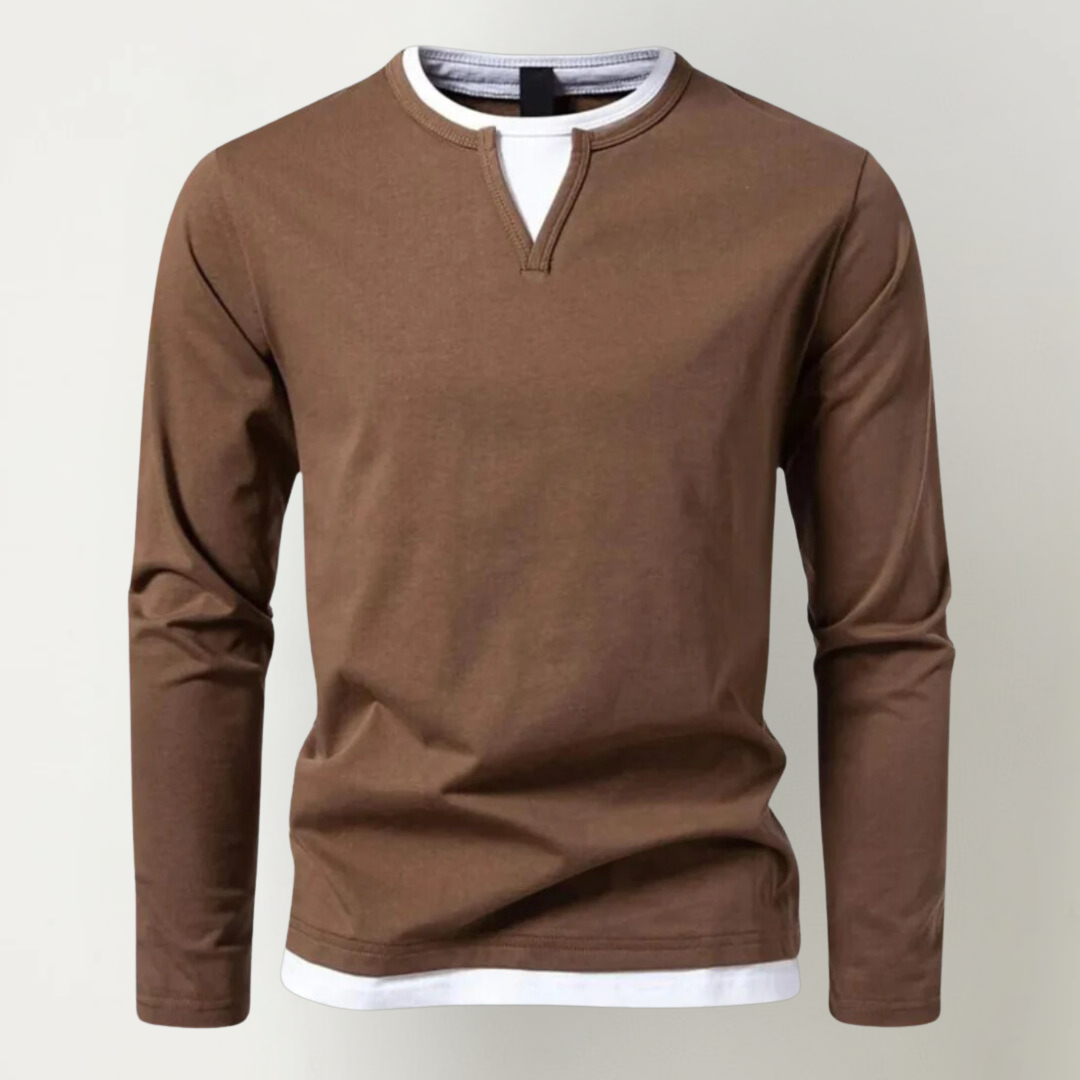 Étienne – T-shirt casual con scollo rotondo, ideale per gli uomini