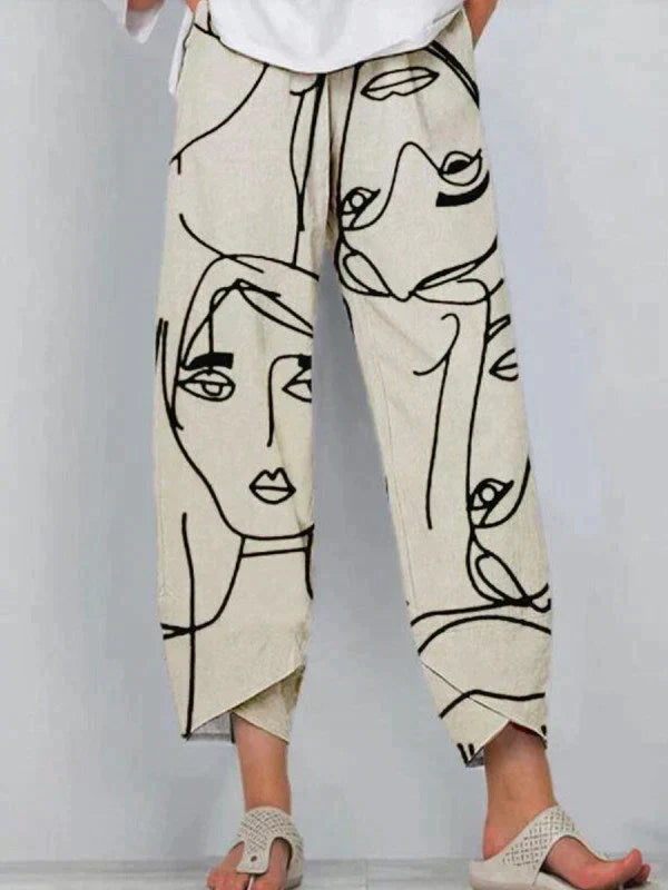 Tabea | Pantaloni da donna | Beige