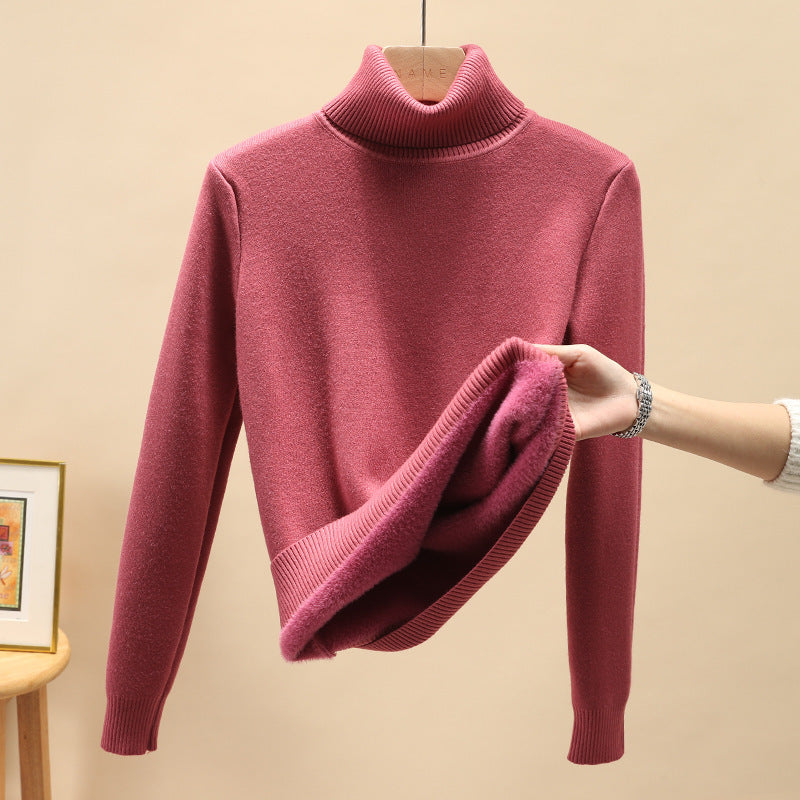 Léna – Ciepły sweter z wysokim kołnierzem i długimi rękawami, elegancki i wygodny