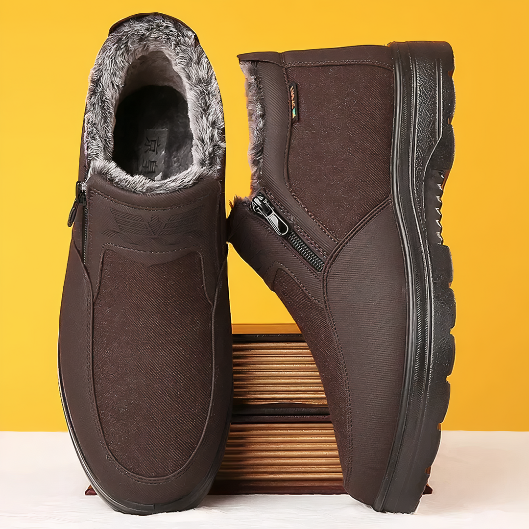 Chaussures d'Hiver Orthopédiques pour Hommes - Édition Magie de l'Hiver Arctic Pro