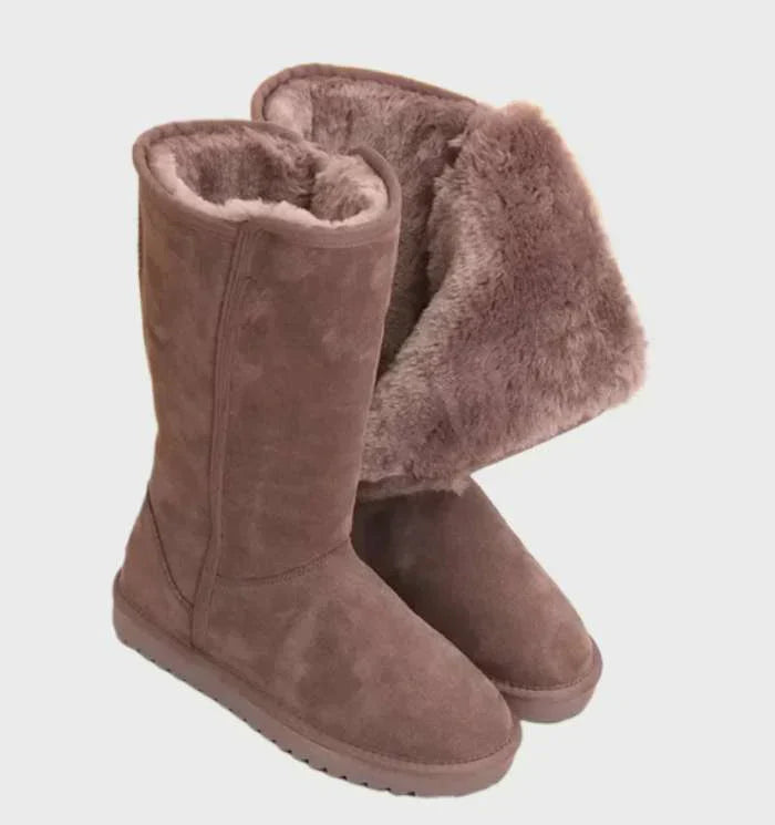 Bottes d'Hiver en Peau de Mouton pour Femmes - Modèle Sofia