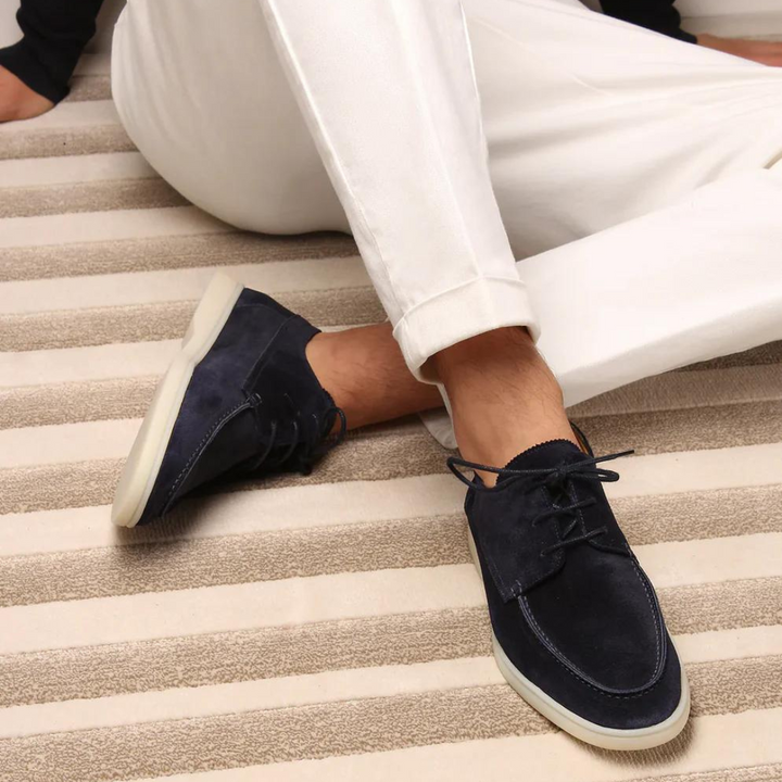 Loafers en Cuir pour Hommes avec Lacets - Élégance Automnale 2025 - Diederik