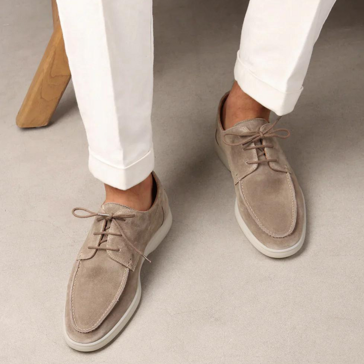 Loafers en Cuir pour Hommes avec Lacets - Élégance Automnale 2025 - Diederik