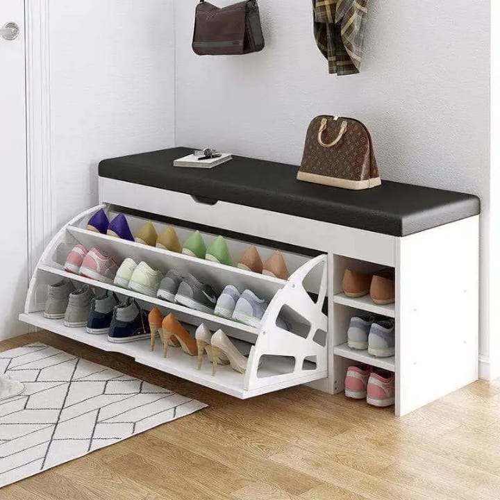 Armoire à chaussures Bucket Flip - Rangement de chaussures élégant | Maison Moderne