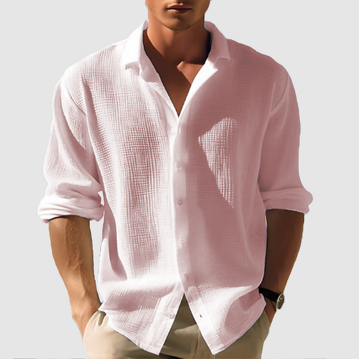 Frederik | Hommes Chemise boutonnée à manches longues