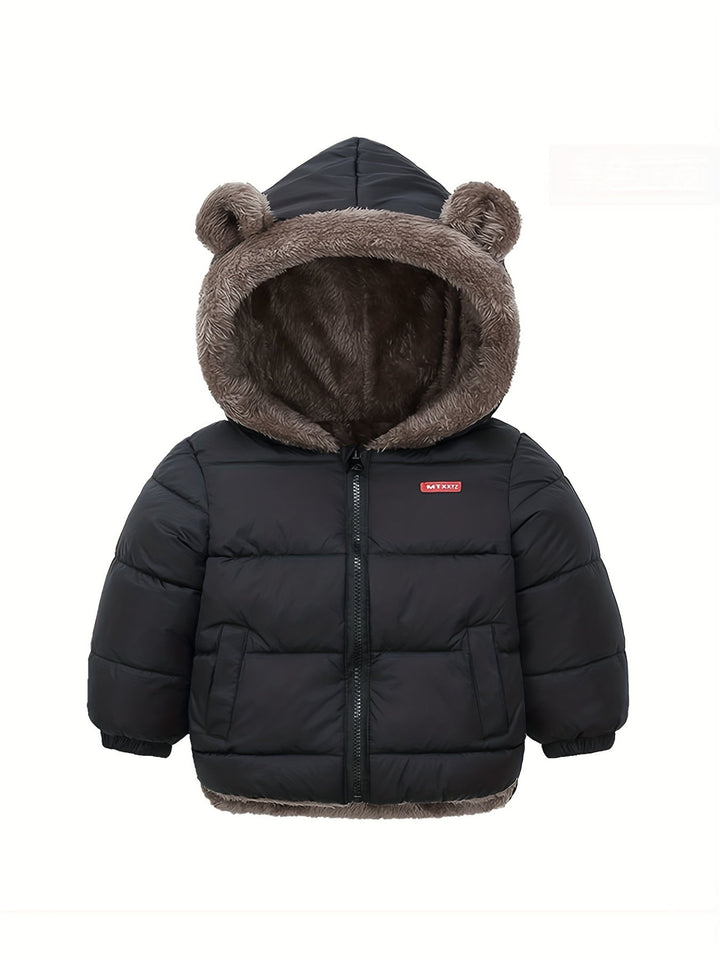 Oscar – Long manteau avec col montant et fermeture éclair pour garçons
