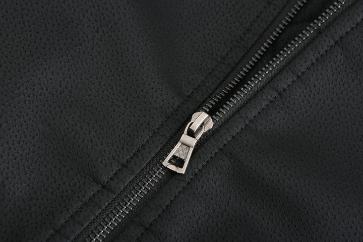 Liam - Veste en cuir classique à capuche