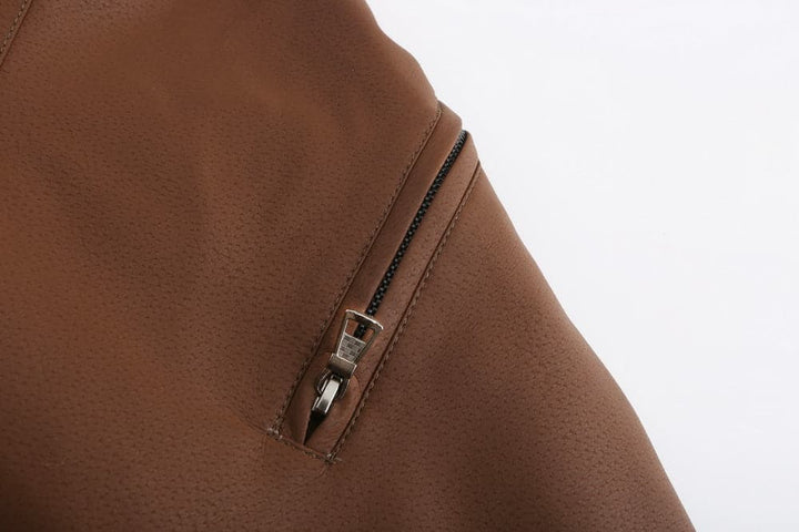 Liam - Veste en cuir classique à capuche