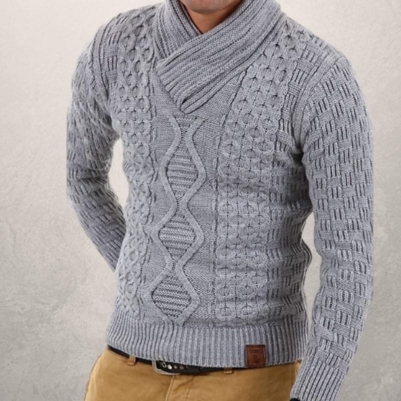 Hugon - Pull d'hiver tricoté à la mode