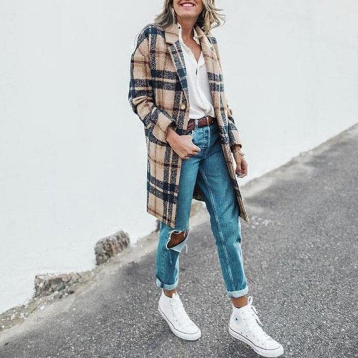 Johanne - Veste d'hiver tendance en coton épais