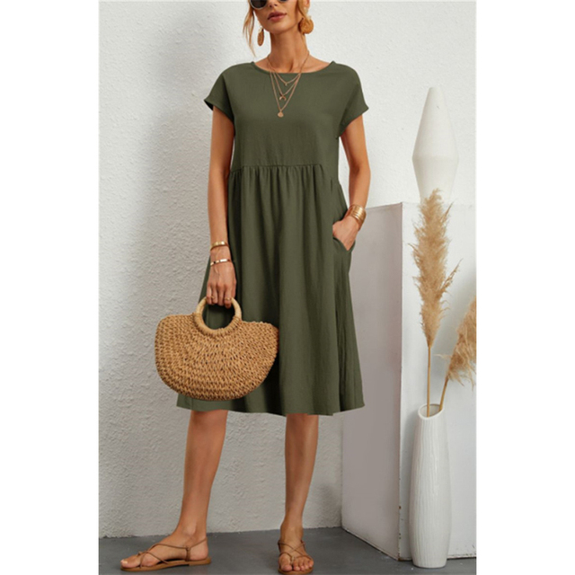 Robe Midi en Coton Kasandra – Élégance et Confort pour l'Été