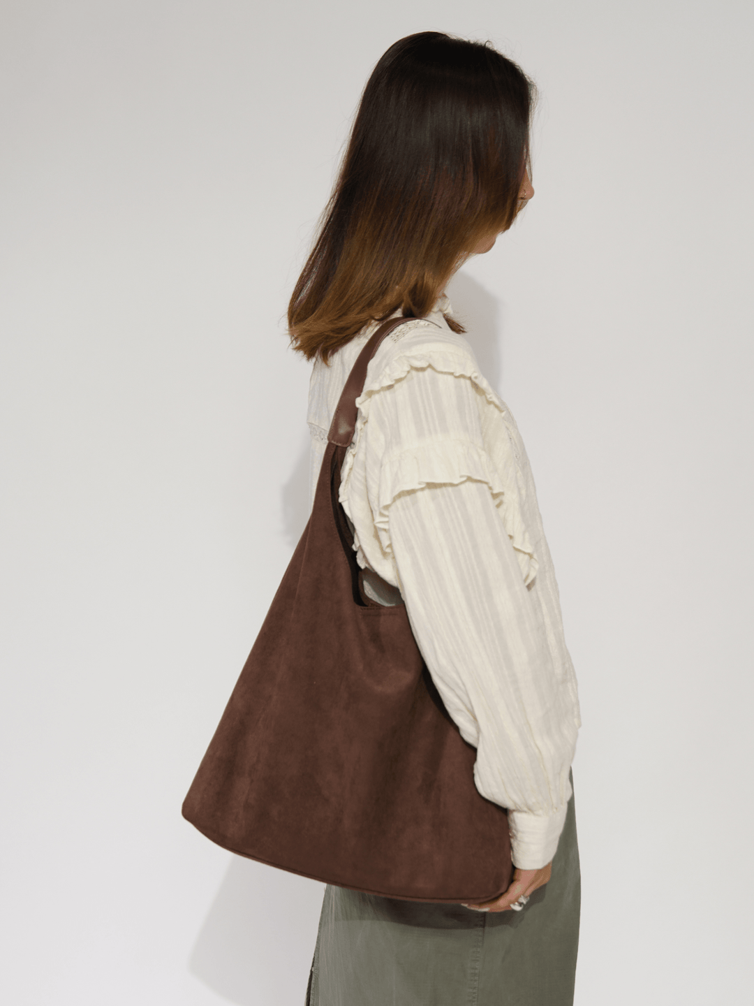 Sac à main en daim pour tous les jours.