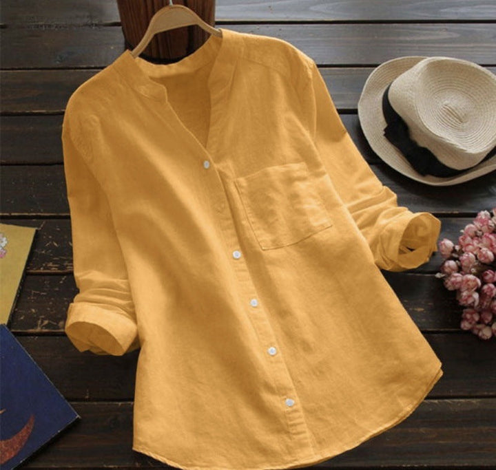Sofia | Camicia da tempo libero in lino e cotone