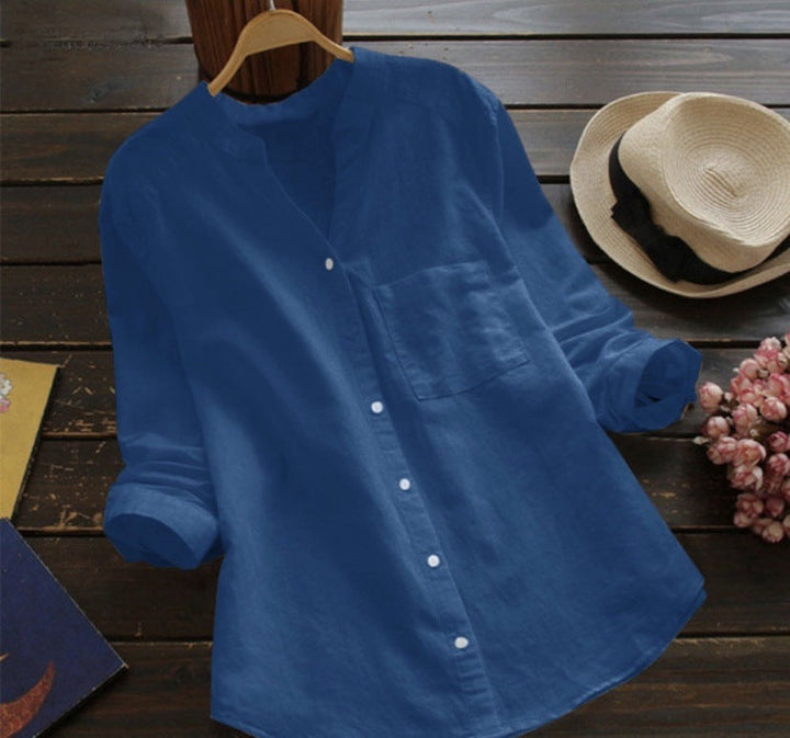 Sofia | Camicia da tempo libero in lino e cotone