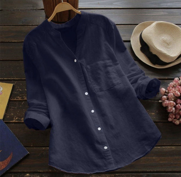Sofia | Camicia da tempo libero in lino e cotone
