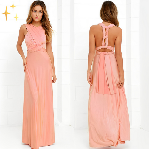 Elegantes Hochzeitskleid mit Rückenausschnitt für Damen | Maxi