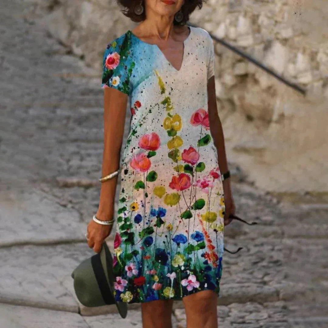 Women's Floral Print Summer Dress | Mini
