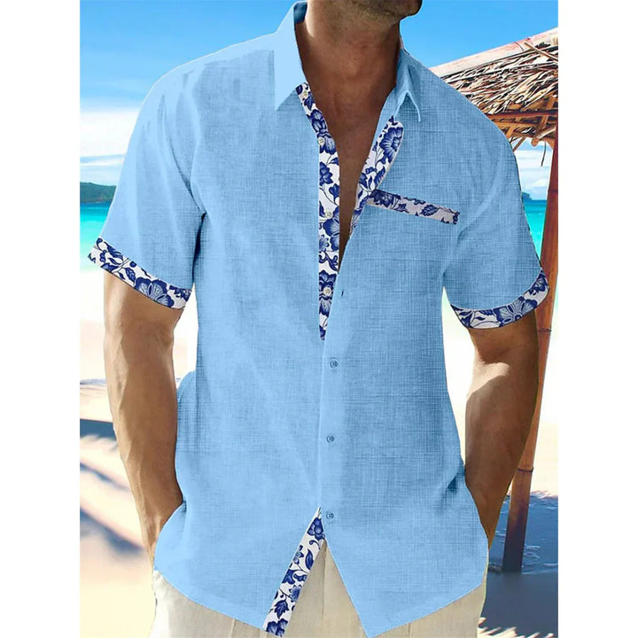 Casual Button-Down Shirt for Men | Short Sleeves