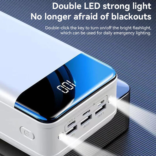 High capacity external battery 50,000 mAh Ultra fast charger for mobile phone Mobile power supply for tablet and laptop External power supply