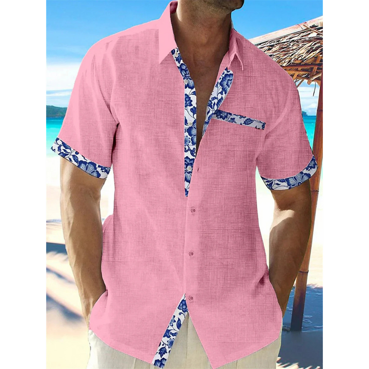 Casual Button-Down Shirt for Men | Short Sleeves