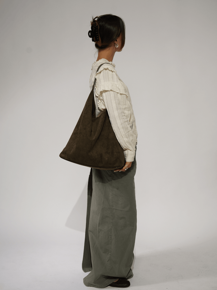 Sac à main en daim pour tous les jours.