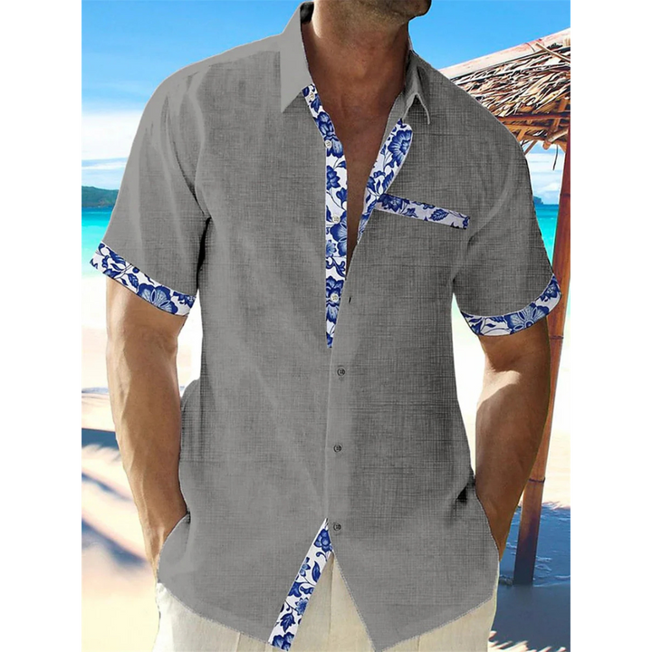 Casual Button-Down Shirt for Men | Short Sleeves