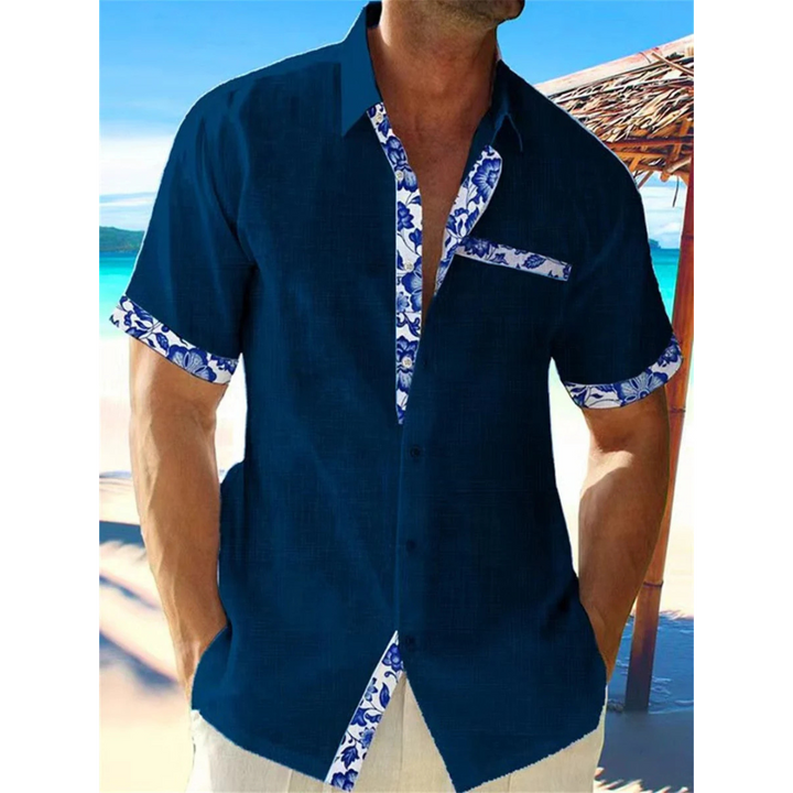 Casual Button-Down Shirt for Men | Short Sleeves