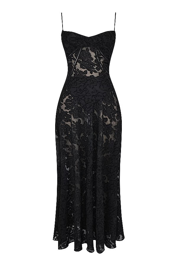Robe Romantique en Dentelle Vintage avec Tissu Lamé Scintillant – Élégance et Raffinement pour Occasions Spéciales