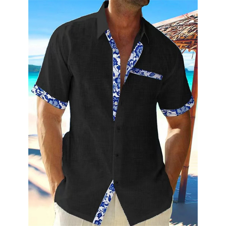 Casual Button-Down Shirt for Men | Short Sleeves