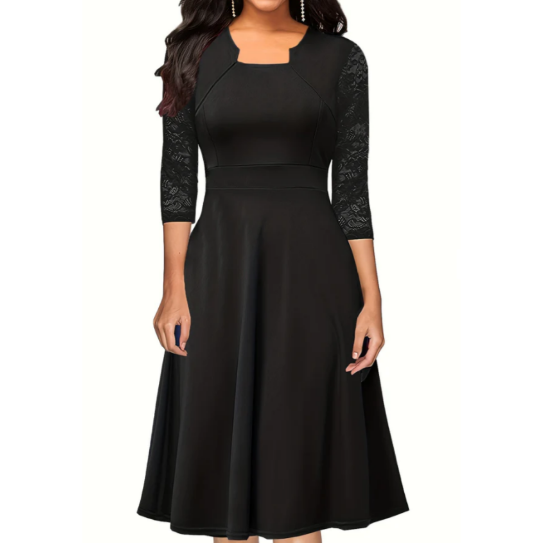 Robe Vintage Coupe Cintrée Et évasée Pour Femme | Midi