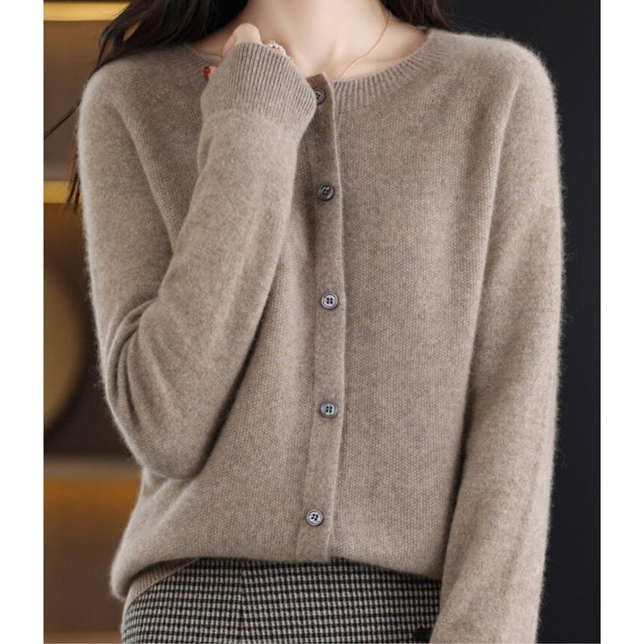 Isabella - pull Cardigan à col rond pour femmes