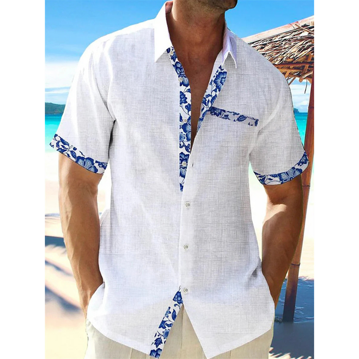 Casual Button-Down Shirt for Men | Short Sleeves