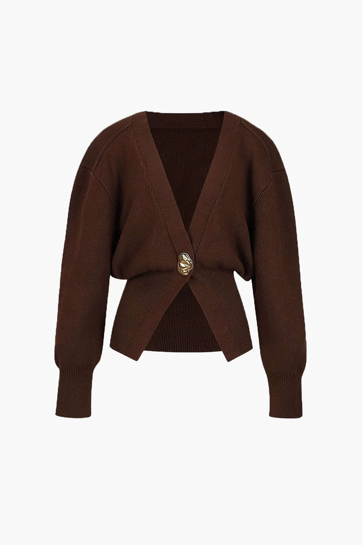 Cardigan avec un col en V
