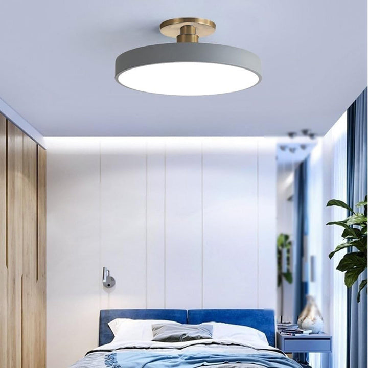 Plafonnier LED Circolare Moderno – Design Semi-Interrato