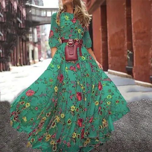 Sommerliche Blumenkleider für Frauen | Maxi