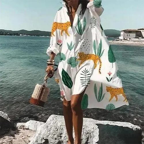Elegantes und übergroßes Sommerkleid für Damen | Mini