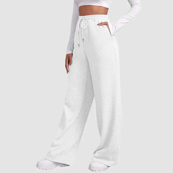 Pantaloni da jogging larghi da donna a vita alta | Vestibilità rilassata