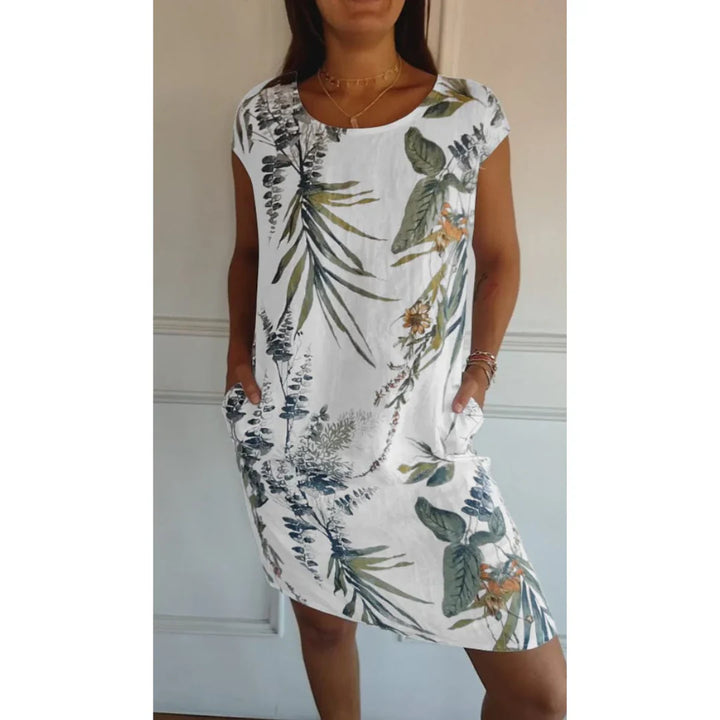Robe Femmes Col Rond | Confortable
