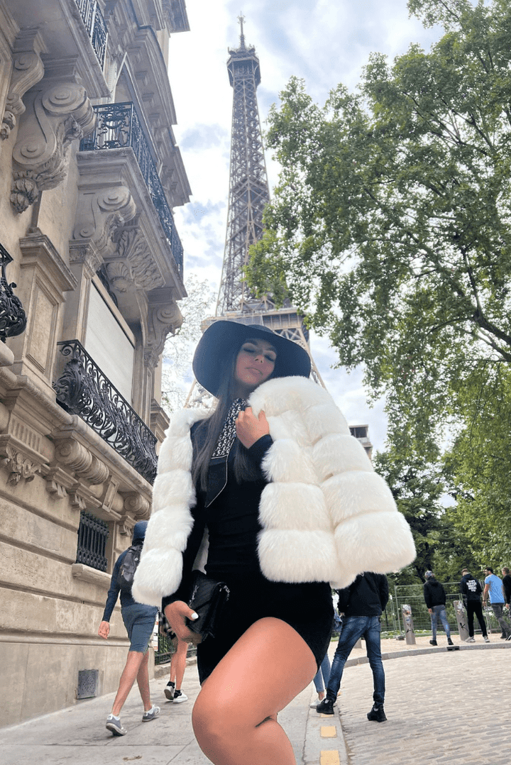Tarynna - Veste en peluche synthétique confortable