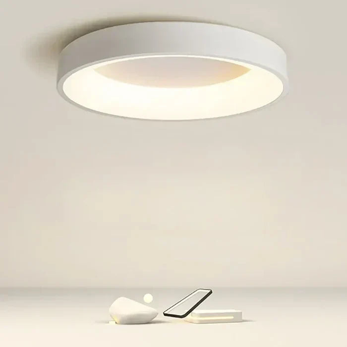 Plafoniera LED Rotonda – Stile Scandinavo, Illuminazione Duratura e Atmosfera Accogliente per la Tua Casa