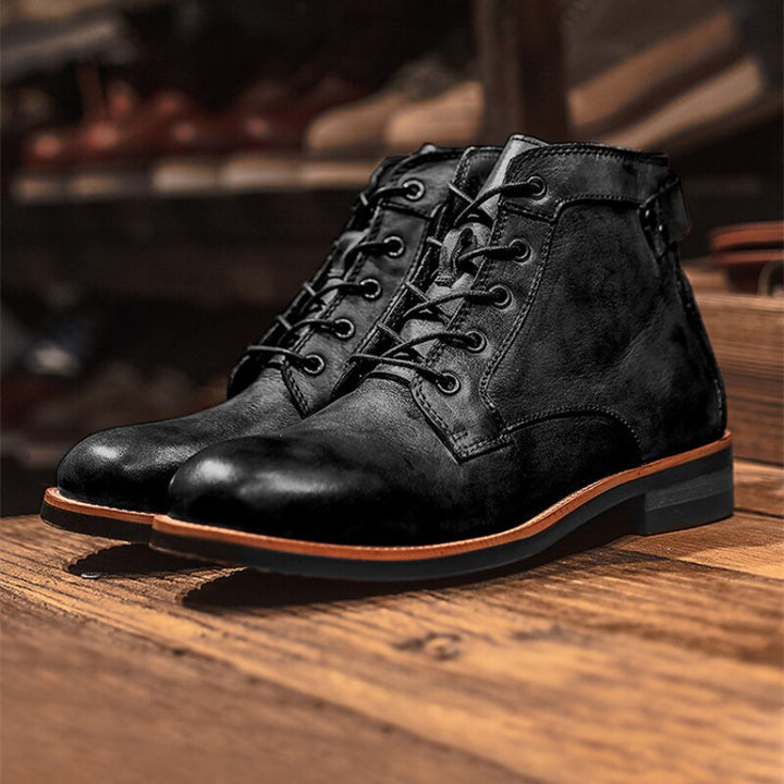 Orthopedic leather boots for men - Atlas Autumn Edition | Comfortable and stylish shoes for the fall season