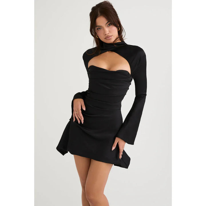 Manches Longues Robe À Découper Pour Femmes | Mini