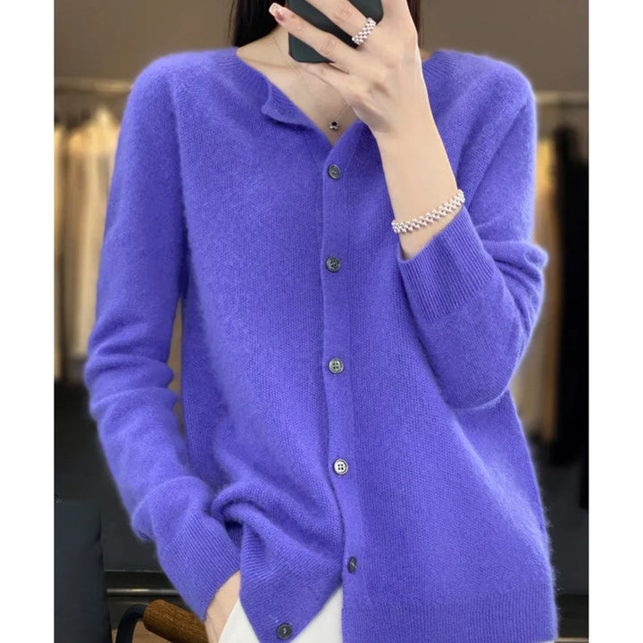 Isabella - pull Cardigan à col rond pour femmes