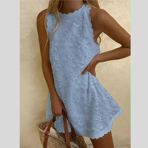 Schickes Sommerkleid mit Blumenmuster für Damen | Mini