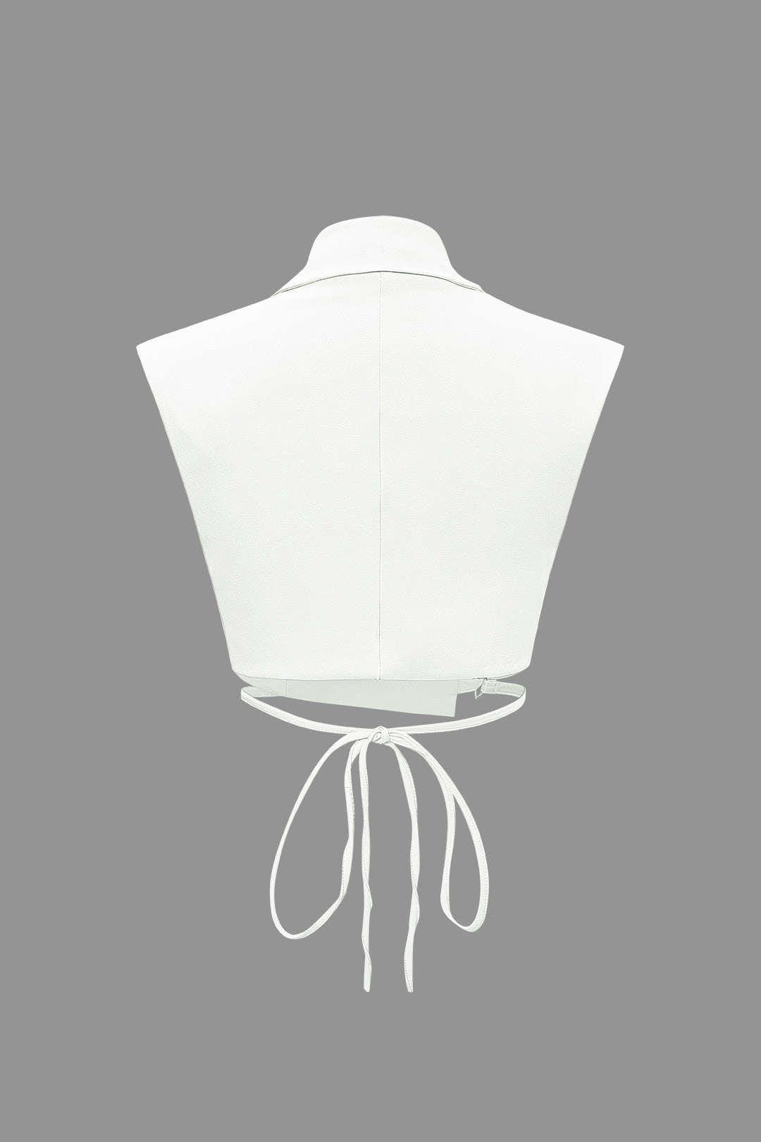Ensemble Pantalon et Gilet à Revers - Élégance Décontractée
