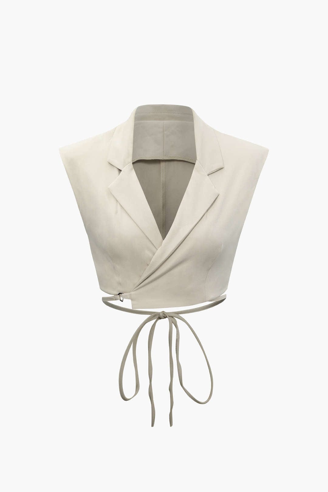 Ensemble Pantalon et Gilet à Revers - Élégance Décontractée