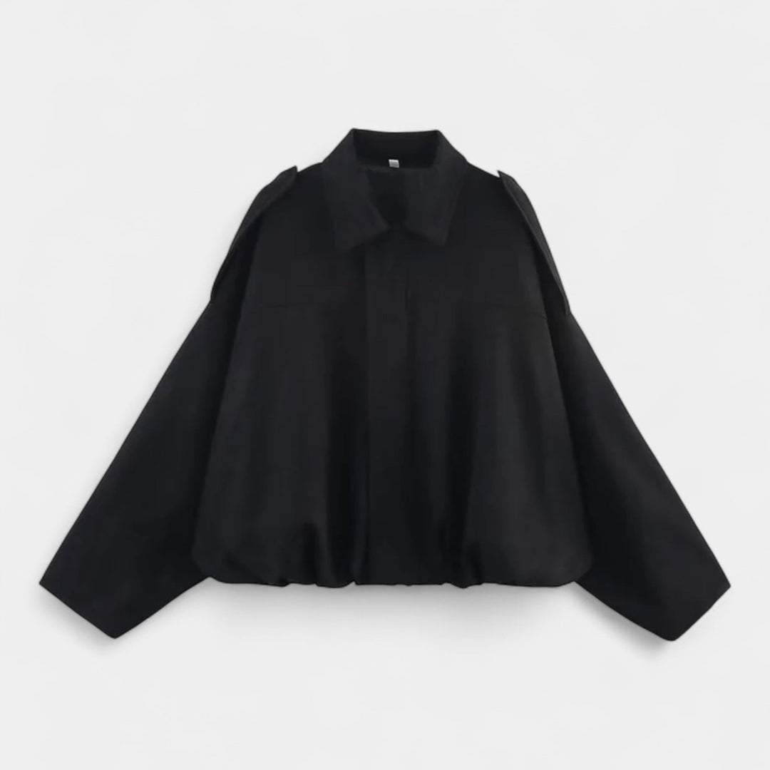 Curie Paris | Veste pour femme d'inspiration militaire en simili-suède