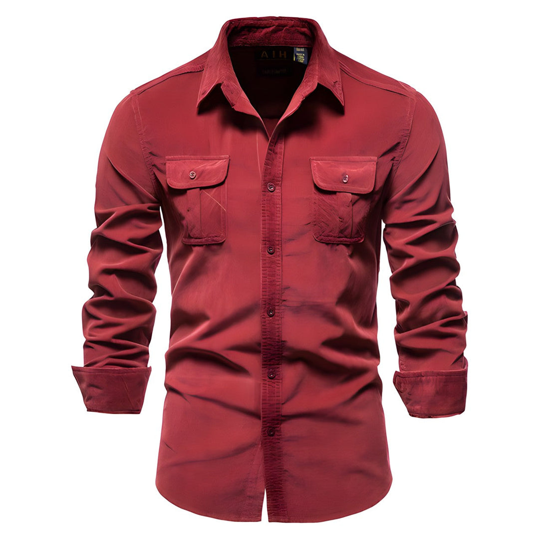 Chemise boutonnée décontractée avec poches - Maurus