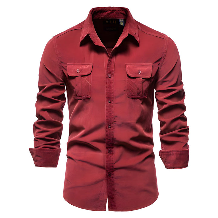 Chemise boutonnée décontractée avec poches - Maurus